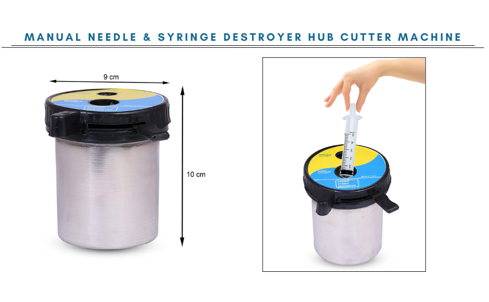 Stainless Steel needle cutter & syringe destroyer