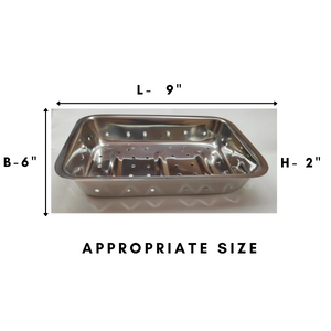 Perforated tray with handle