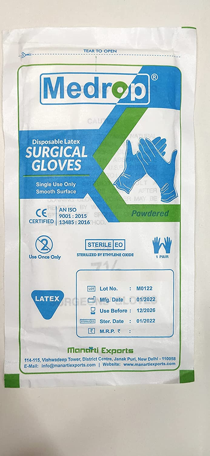 Surgical gloves bag